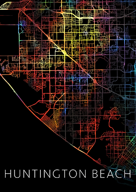 Huntington Beach City Map