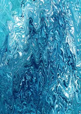 The ripples on the water