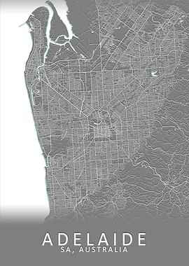 Adelaide Australia Map