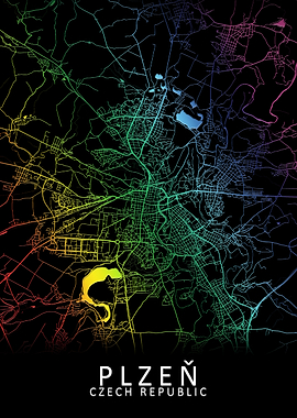 Plzen Czech Republic Map