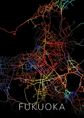 Fukuoka Japan City Streets