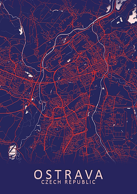 Ostrava Czech Republic Map