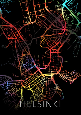 Helsinki Finland City Map