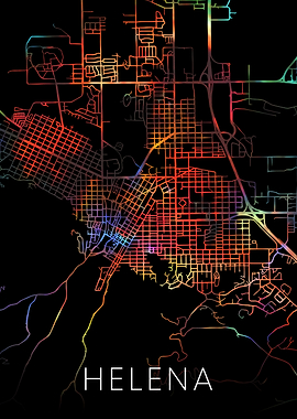 Helena Montana City Map