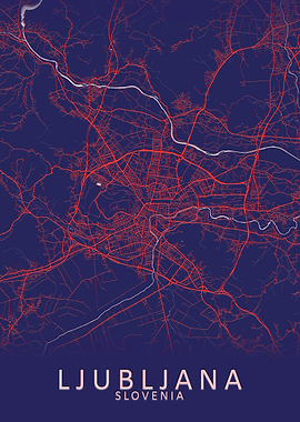 Ljubljana Slovenia Map