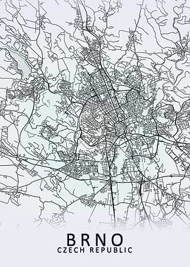 Brno Czech Republic Map