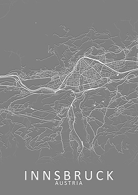 Innsbruck Austria City Map