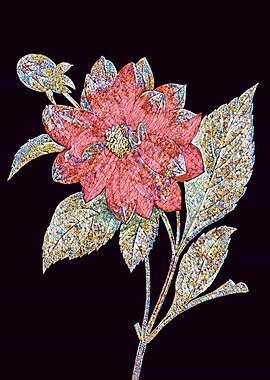 Double Dahlias Mosaic