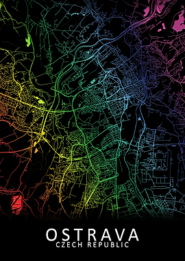 Ostrava Czech Republic Map