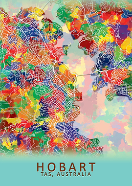 Hobart Australia City Map
