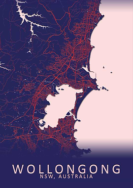 Wollongong Australia Map