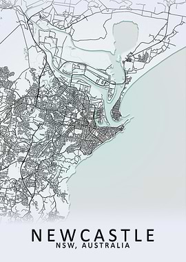 Newcastle Australia Map
