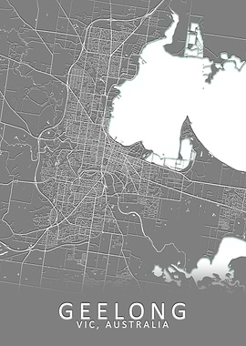 Geelong Australia City Map