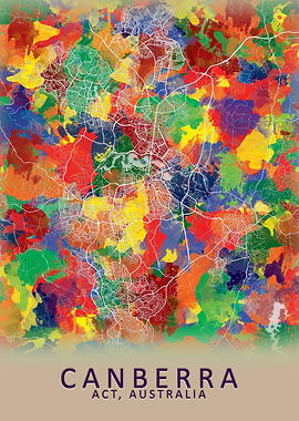 Canberra Australia Map