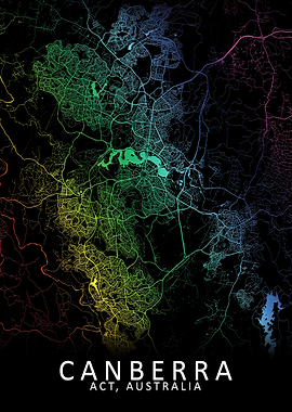 Canberra Australia Map