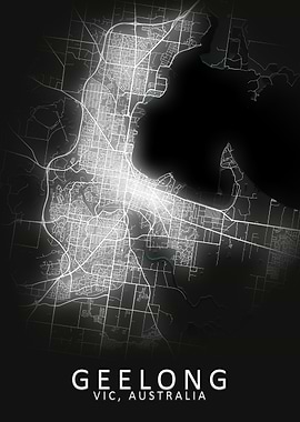 Geelong Australia City Map