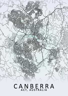 Canberra Australia Map