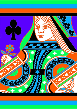 QUEEN OF CLUBS COLOURS 4