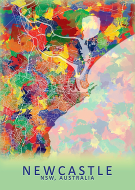 Newcastle Australia Map