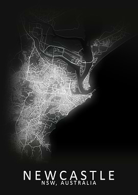 Newcastle Australia Map