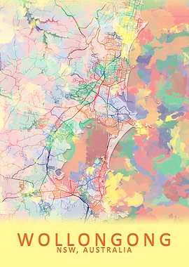 Wollongong Australia Map
