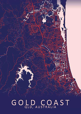Gold Coast Australia Map