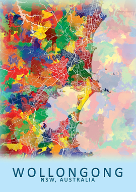 Wollongong Australia Map