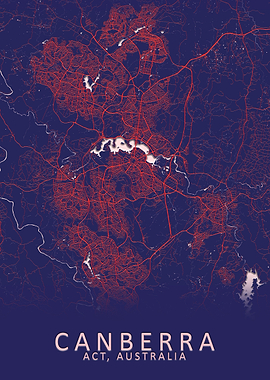 Canberra Australia Map