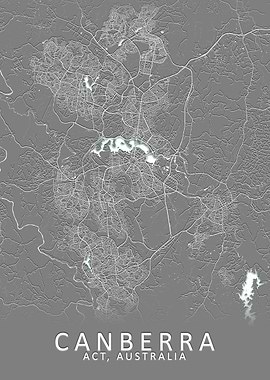 Canberra Australia Map