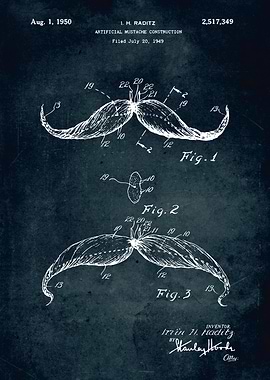 No532 Artificial mustache