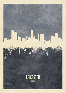 Leicester England Skyline