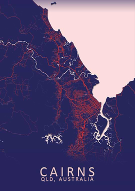 Cairns Australia City Map
