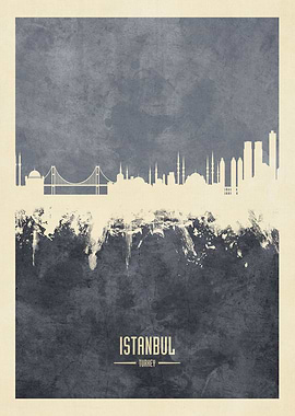 Istanbul Turkey Skyline