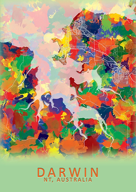 Darwin Australia City Map