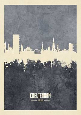 Cheltenham England Skyline