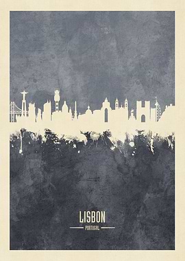 Lisbon Portugal Skyline