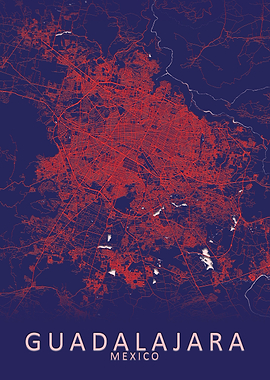 Guadalajara Mexico Map