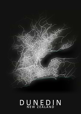 Dunedin New Zealand Map