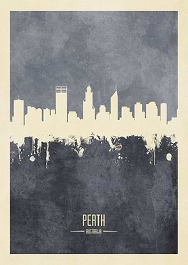 Perth Australia Skyline