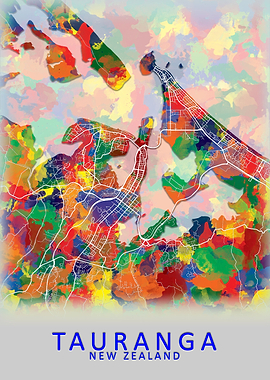 Tauranga New Zealand Map