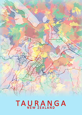 Tauranga New Zealand Map