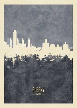 Albany New York Skyline