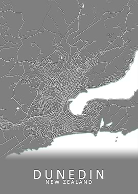 Dunedin New Zealand Map