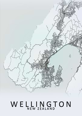 Wellington New Zealand Map