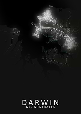 Darwin Australia City Map