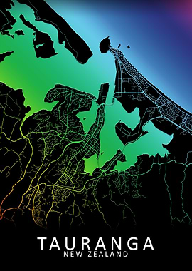 Tauranga New Zealand Map