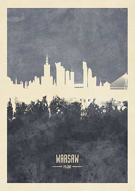 Warsaw Poland Skyline