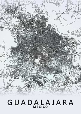 Guadalajara Mexico Map