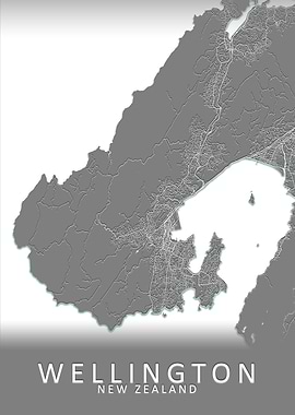 Wellington New Zealand Map