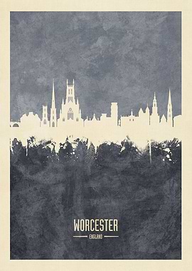Worcester England Skyline